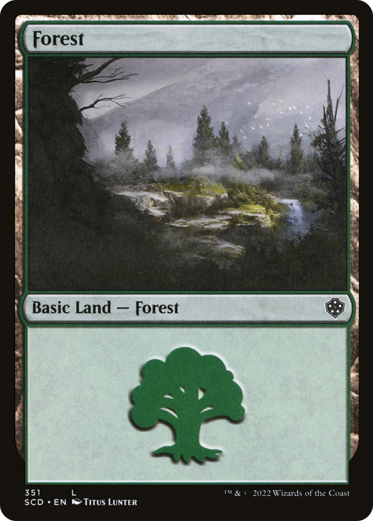 {B}[SCD 351] Forest (351) [Starter Commander Decks]