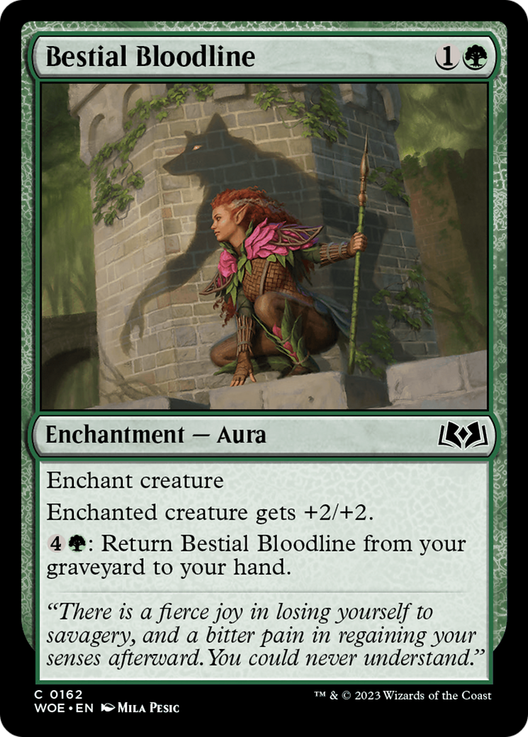 {@C} Bestial Bloodline [Wilds of Eldraine][WOE 162]