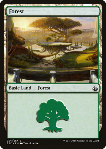 {B}[BBD 254] Forest (254) [Battlebond]