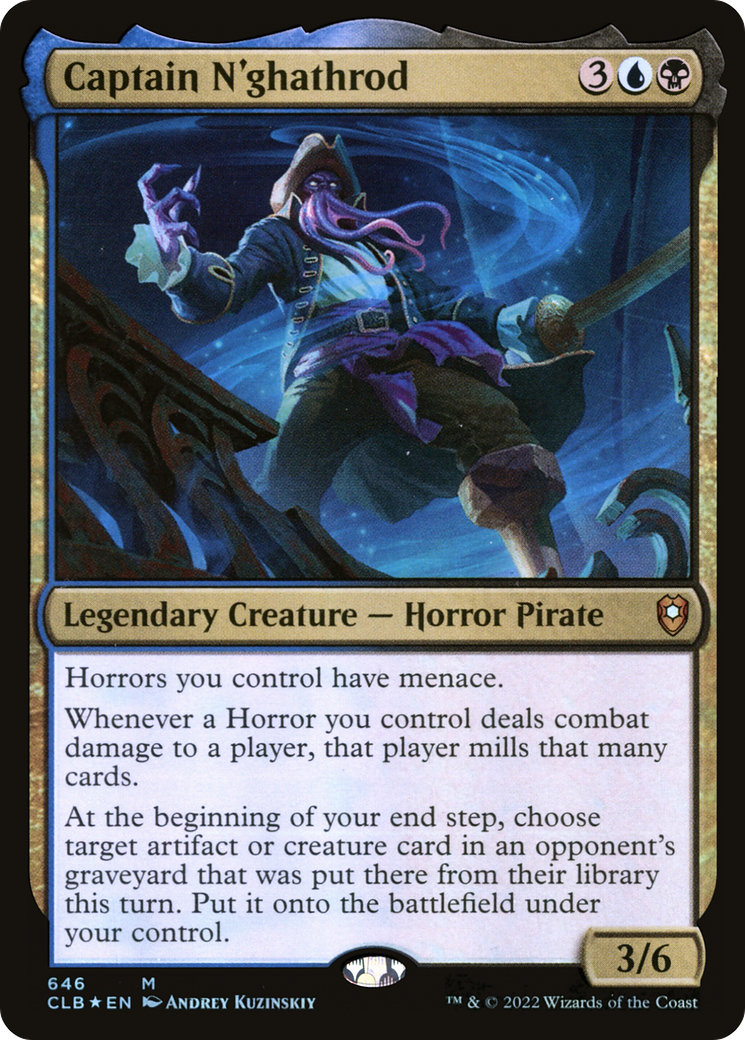 {R} Captain N'ghathrod [Commander Legends: Battle for Baldur's Gate][CLB 646] - Misty Mountain Games