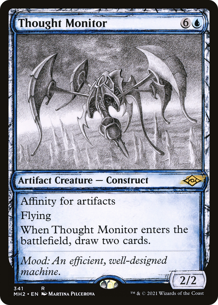{R} Thought Monitor (Showcase) (Foil): (Showcase) [Modern Horizons 2] [MH2 341]