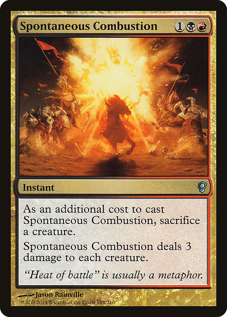 {C} Spontaneous Combustion [Conspiracy][CNS 194]