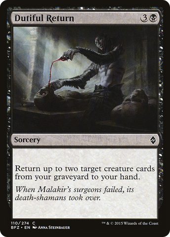 {C} Dutiful Return [Battle for Zendikar][BFZ 110]