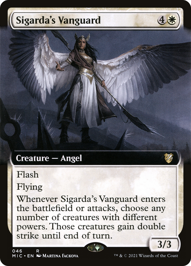 {R} Sigarda's Vanguard (Extended Art) [Innistrad: Midnight Hunt Commander][MIC 046]