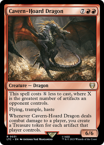 {R} Cavern-Hoard Dragon [The Lord of the Rings: Tales of Middle-Earth Commander][LTC 031]