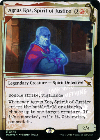 {@R} Agrus Kos, Spirit of Justice (Showcase) (Invisible Ink) [Murders at Karlov Manor][MKM 383]