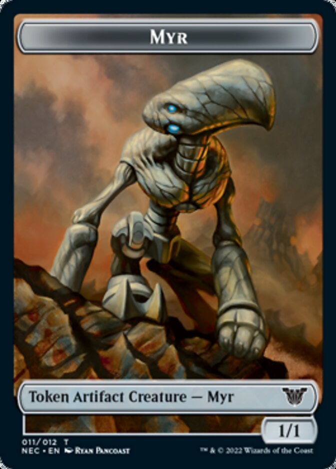 {T} Myr // Spirit (002) Double-sided Token [Kamigawa: Neon Dynasty Commander Tokens][TNEC 011]