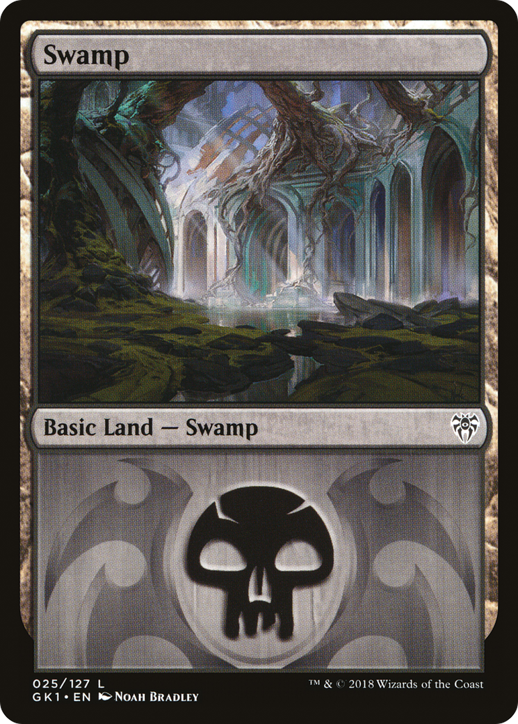 {B}[GK1 025] Swamp (25) [Guilds of Ravnica Guild Kit]