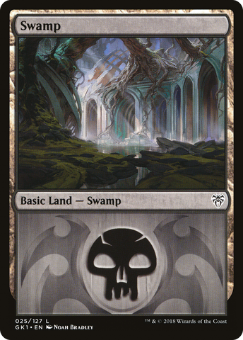 {B}[GK1 025] Swamp (25) [Guilds of Ravnica Guild Kit]