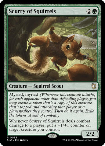 {R} Scurry of Squirrels [Bloomburrow Commander][BLC 033]