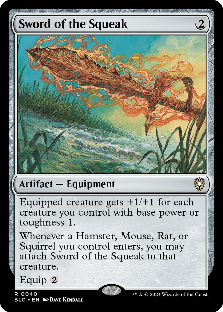 {R} Sword of the Squeak [Bloomburrow Commander][BLC 040]