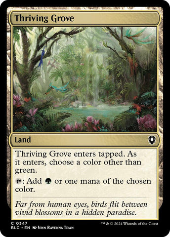 {C} Thriving Grove [Bloomburrow Commander][BLC 347]
