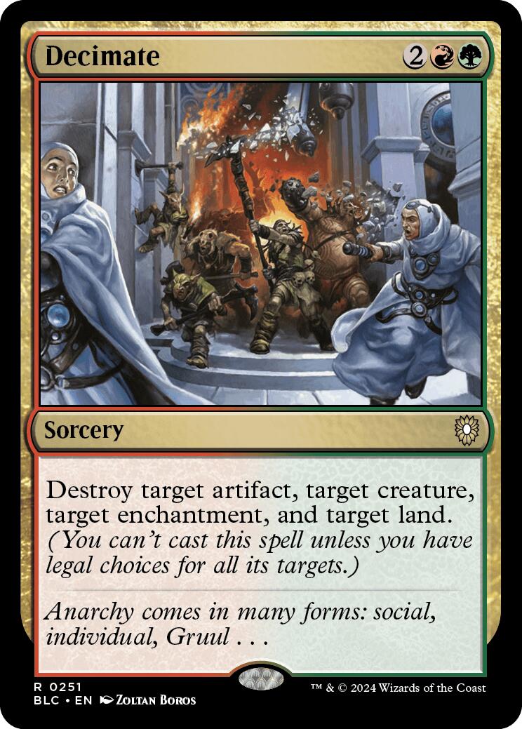 {R} Decimate [Bloomburrow Commander][BLC 251]