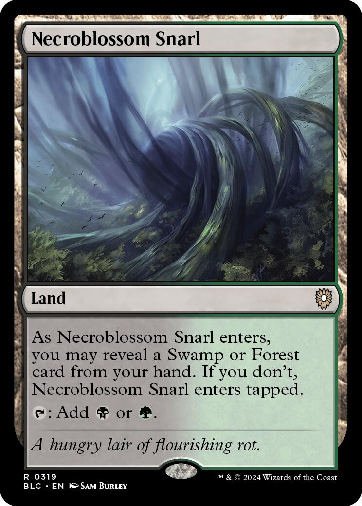 {R} Necroblossom Snarl [Bloomburrow Commander][BLC 319]