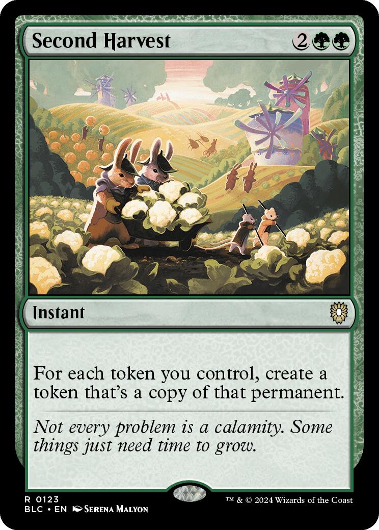 {R} Second Harvest [Bloomburrow Commander][BLC 123]