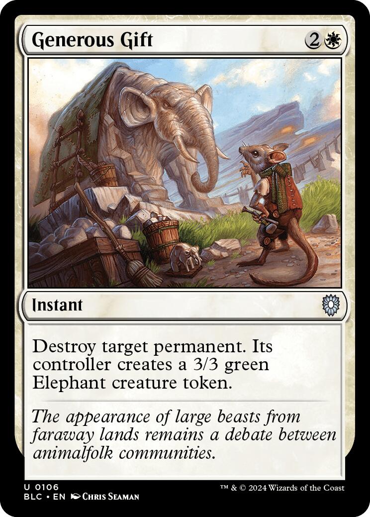 {C} Generous Gift [Bloomburrow Commander][BLC 106]