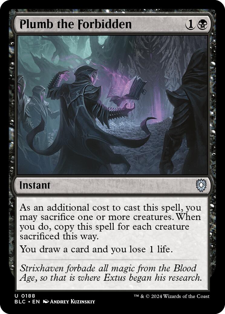 {C} Plumb the Forbidden [Bloomburrow Commander][BLC 188]