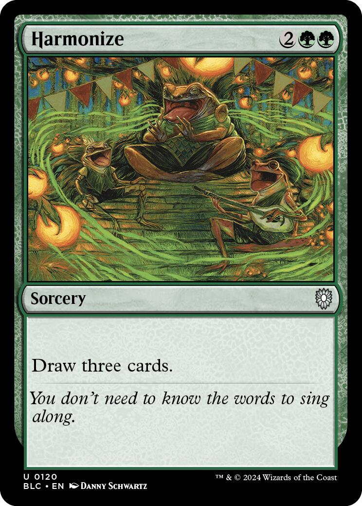 {C} Harmonize [Bloomburrow Commander][BLC 120]