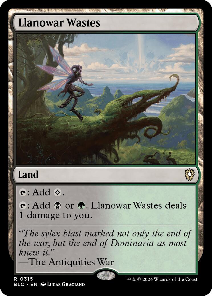 {R} Llanowar Wastes [Bloomburrow Commander][BLC 315]