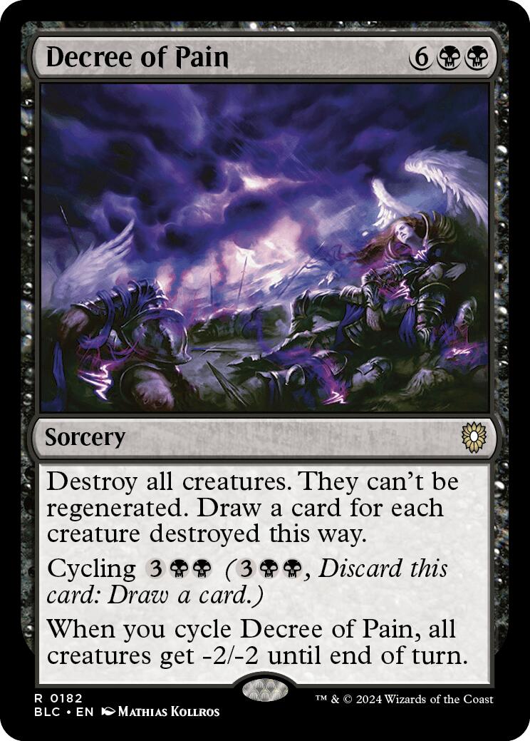 {R} Decree of Pain [Bloomburrow Commander][BLC 182]