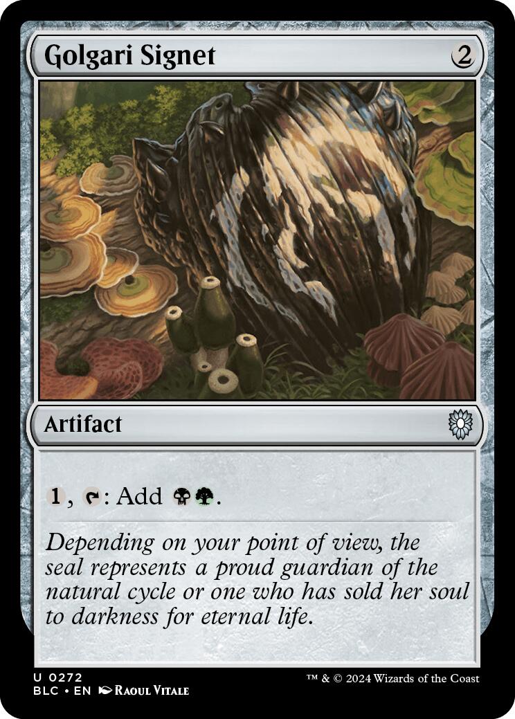 {C} Golgari Signet [Bloomburrow Commander][BLC 272]