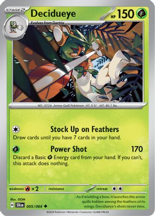 [PKM] Decidueye (005/064) [Scarlet & Violet: Shrouded Fable]