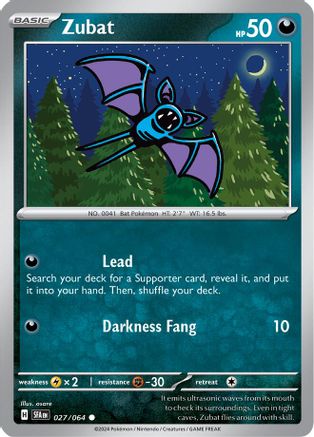 [PKM] Zubat (027/064) [Scarlet & Violet: Shrouded Fable]