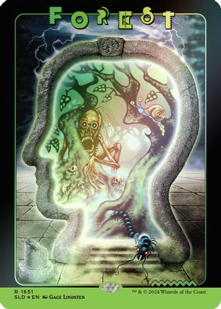 {B}[RBF SLD 1651] Forest (1651) (Rainbow Foil) [Secret Lair Drop Series]