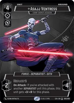 {SW-R}Asajj Ventress - Count Dooku's Assassin (2024 Convention Exclusive) (005/006) [2024 Convention Promo]