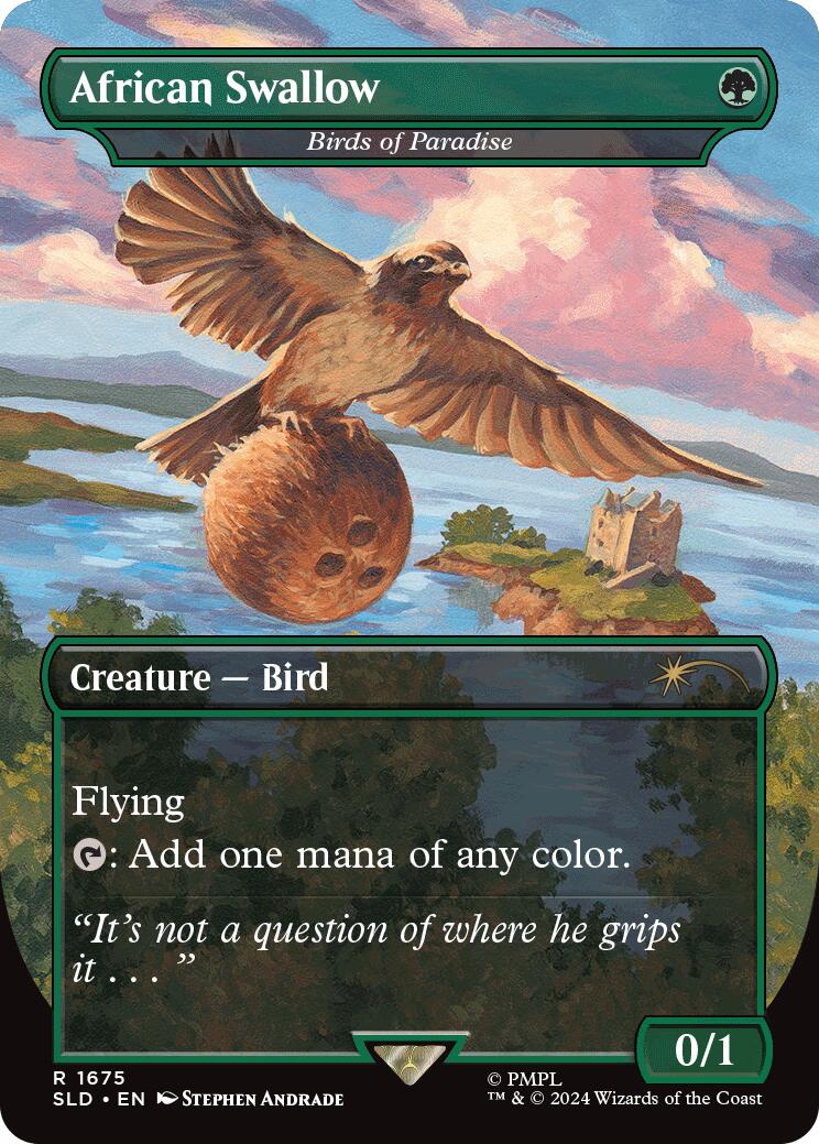 {R} African Swallow - Birds of Paradise [Secret Lair Drop Series][SLD 1675]