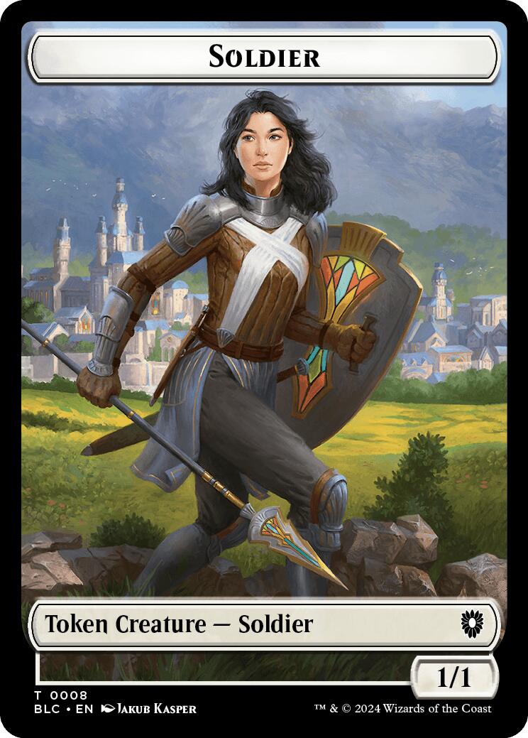 {T} Soldier // Citizen Double-Sided Token [Bloomburrow Commander Tokens][TBLC 8//33]