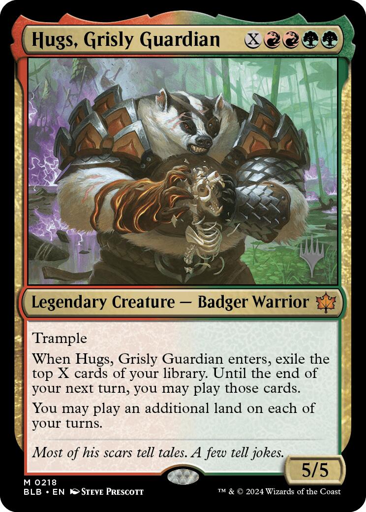 {@R} Hugs, Grisly Guardian (Promo Pack) [Bloomburrow Promos][PP BLB 218]