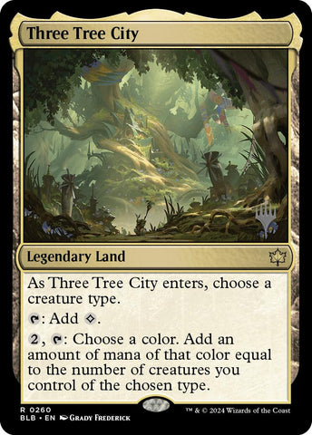 {@R} Three Tree City (Promo Pack) [Bloomburrow Promos][PP BLB 260]