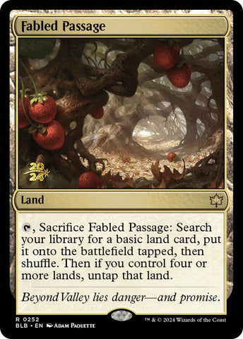 {@R} Fabled Passage [Bloomburrow Prerelease Promos][PR BLB 252]