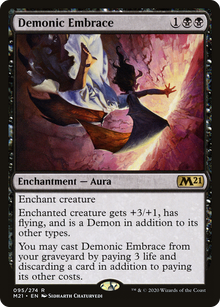 {R} Demonic Embrace [Core Set 2021][M21 095] - Misty Mountain Games