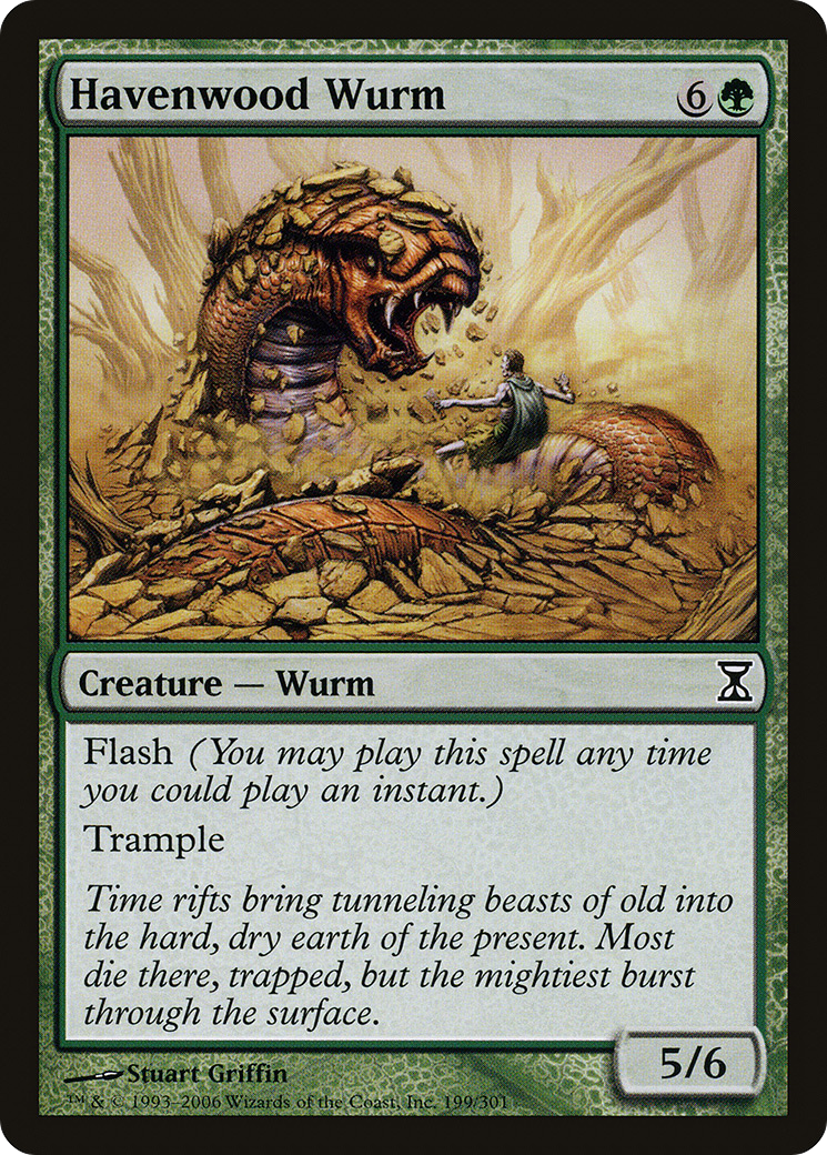 {C} Havenwood Wurm [Time Spiral][TSP 199]