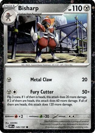 [PKM] Bisharp (149/197) (Cosmos Holo) [Miscellaneous Cards]