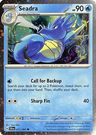[PKM] Seadra (011/064) (Cosmos Holo) [Miscellaneous Cards]