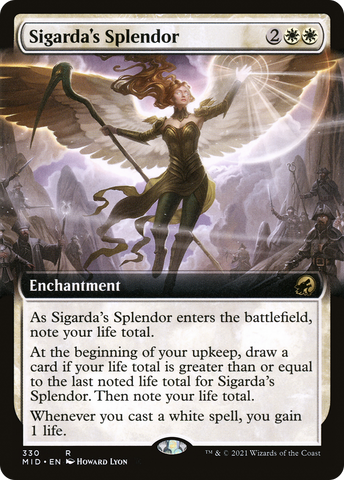 {R} Sigarda's Splendor (Extended Art) [Innistrad: Midnight Hunt][MID 330]