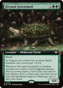 {@R} Fecund Greenshell (Extended Art) [Bloomburrow][BLB 362]
