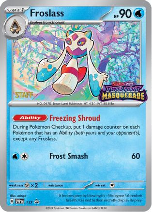 [PKM] Froslass (117) (Staff) [Scarlet & Violet: Black Star Promos]