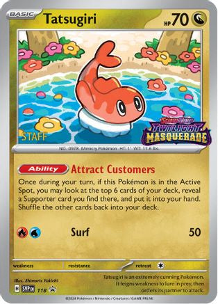 [PKM] Tatsugiri (118) (Staff) [Scarlet & Violet: Black Star Promos]