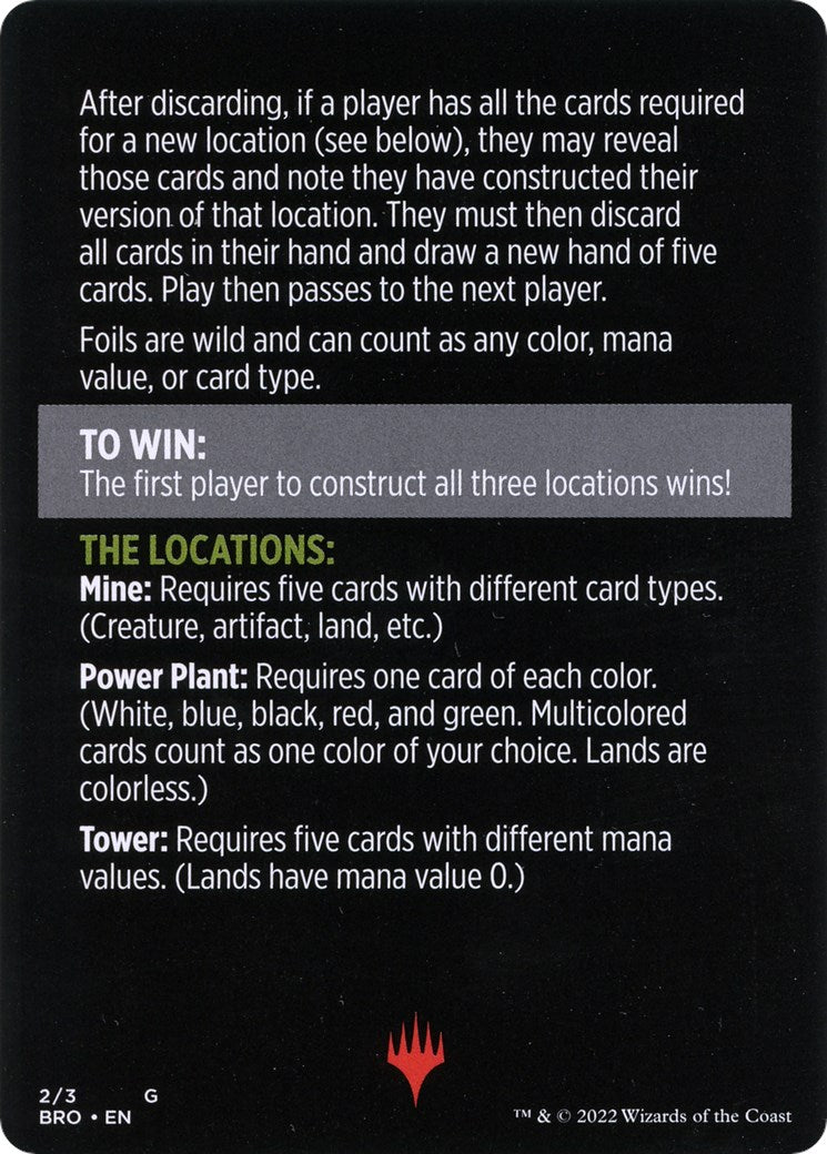 {C} Urza's Blueprints (Magic Minigame) [The Brothers' War Minigame][MBRO 002]