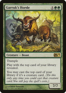 {R} Garruk's Horde [Magic 2012][M12 176]