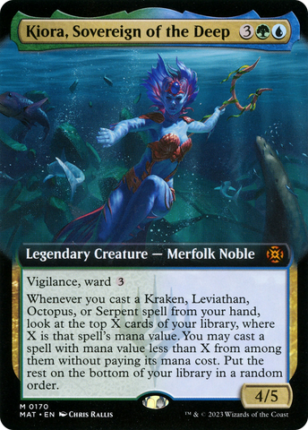 {R} Kiora, Sovereign of the Deep (Extended Art) [March of the Machine: The Aftermath][MAT 170]