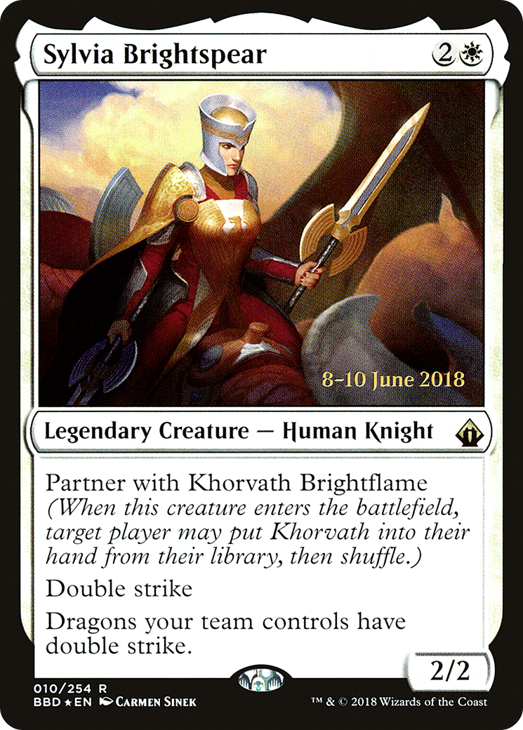 {R} Sylvia Brightspear [Battlebond Prerelease Promos][PR BBD 010] - Misty Mountain Games
