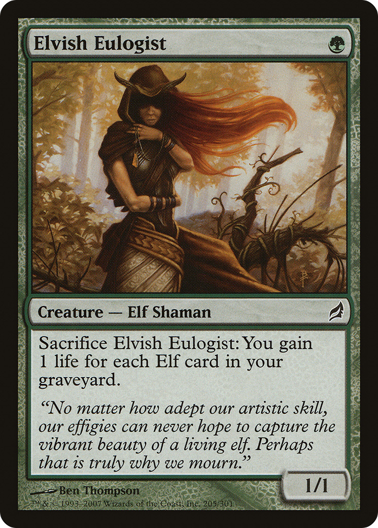 {C} Elvish Eulogist [Lorwyn][LRW 205]