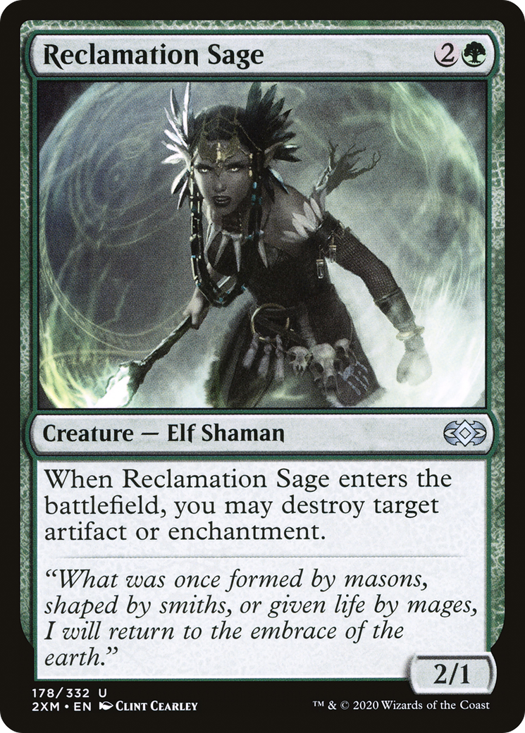 {C} Reclamation Sage [Double Masters][2XM 178]