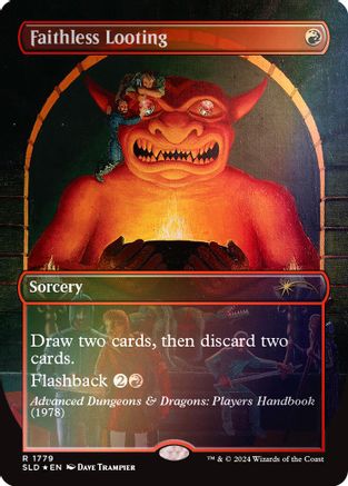 {R} Faithless Looting (Rainbow Foil) [Secret Lair Drop Series][RBF SLD 1779]
