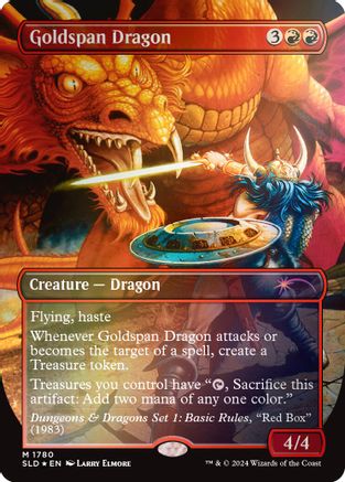{R} Goldspan Dragon (Rainbow Foil) [Secret Lair Drop Series][RBF SLD 1780]